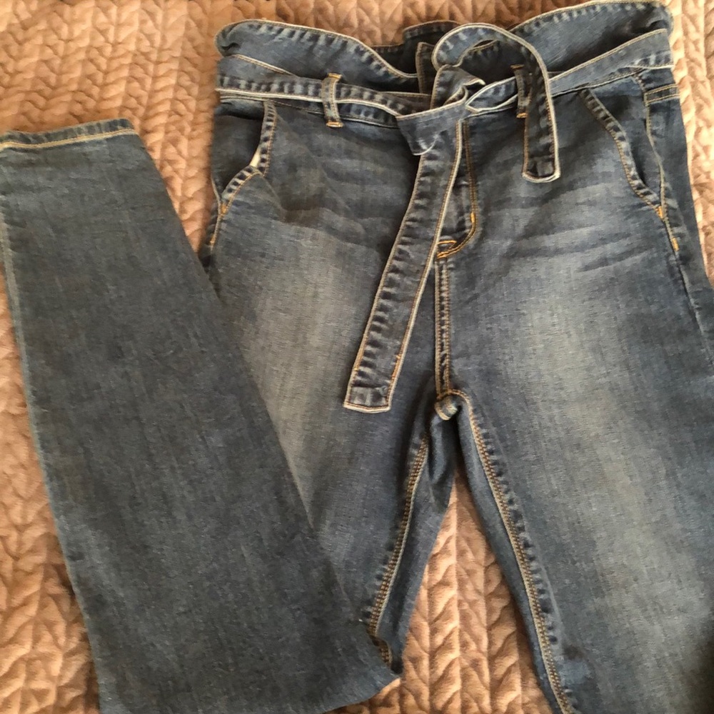 Paperbag waist jeans